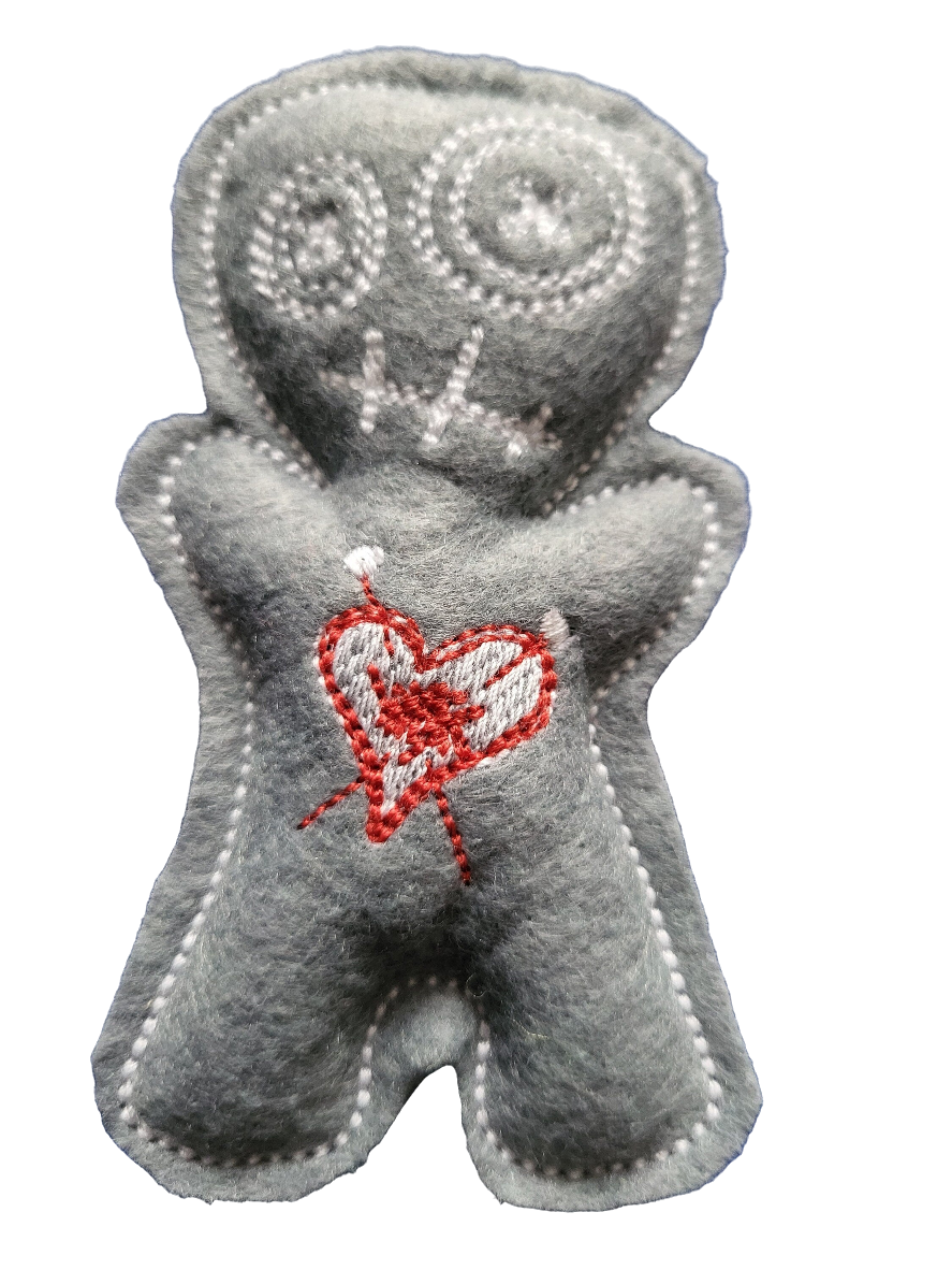 voodoo felt cat toy