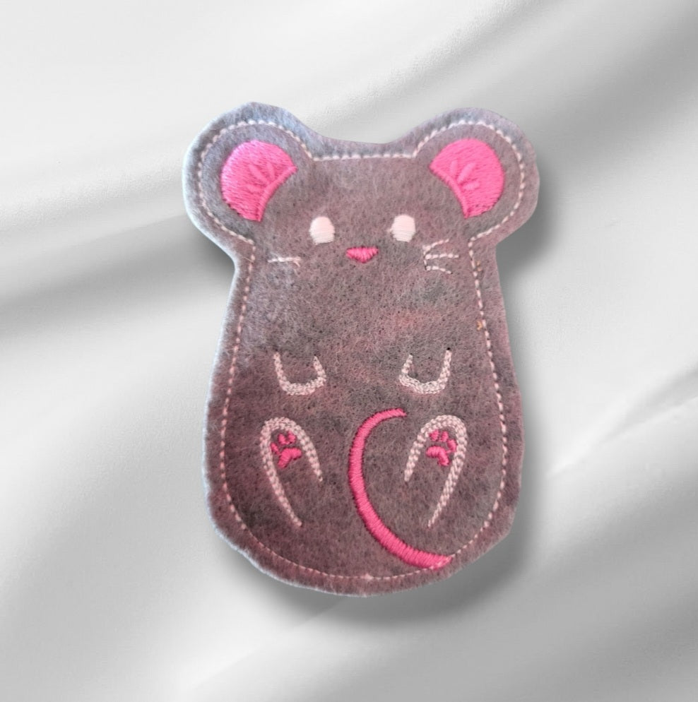 felt mouse cat toy with catnip