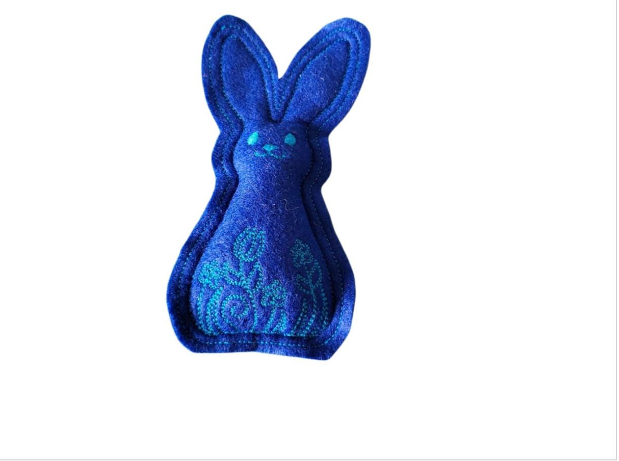 Felt bunny cat toy