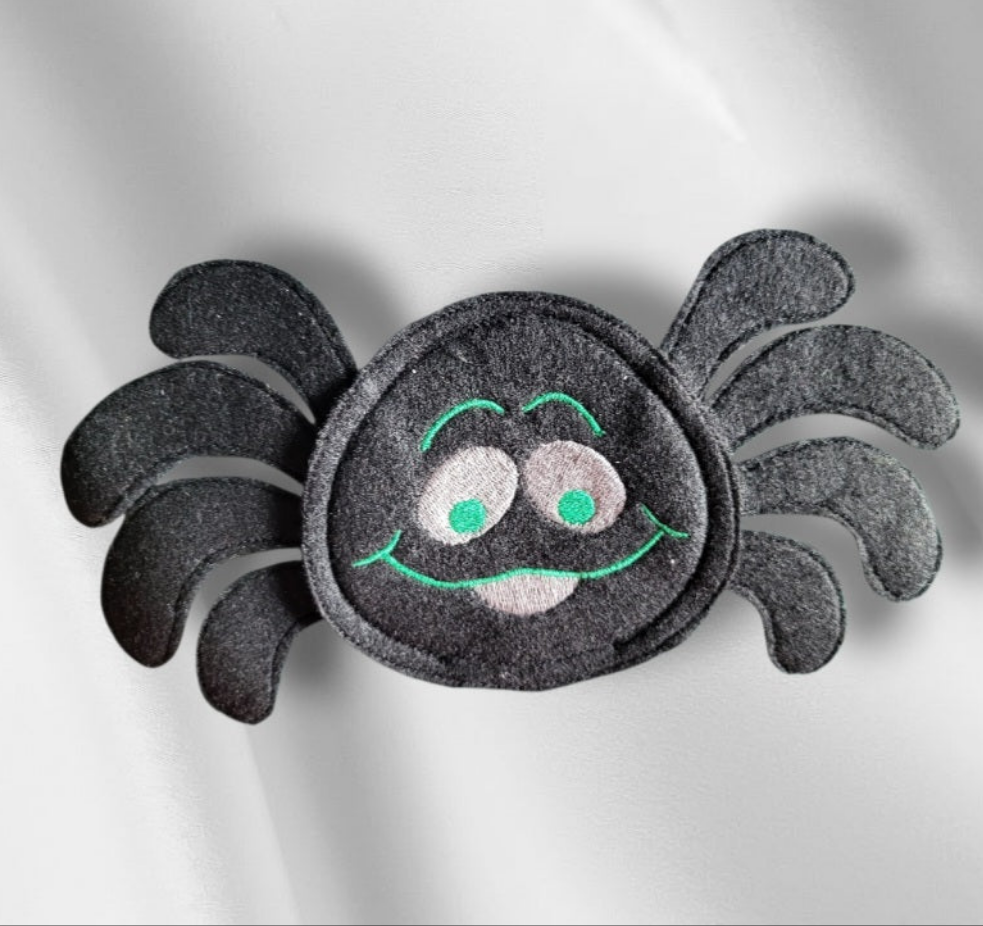 Handmade felt cat toy spider