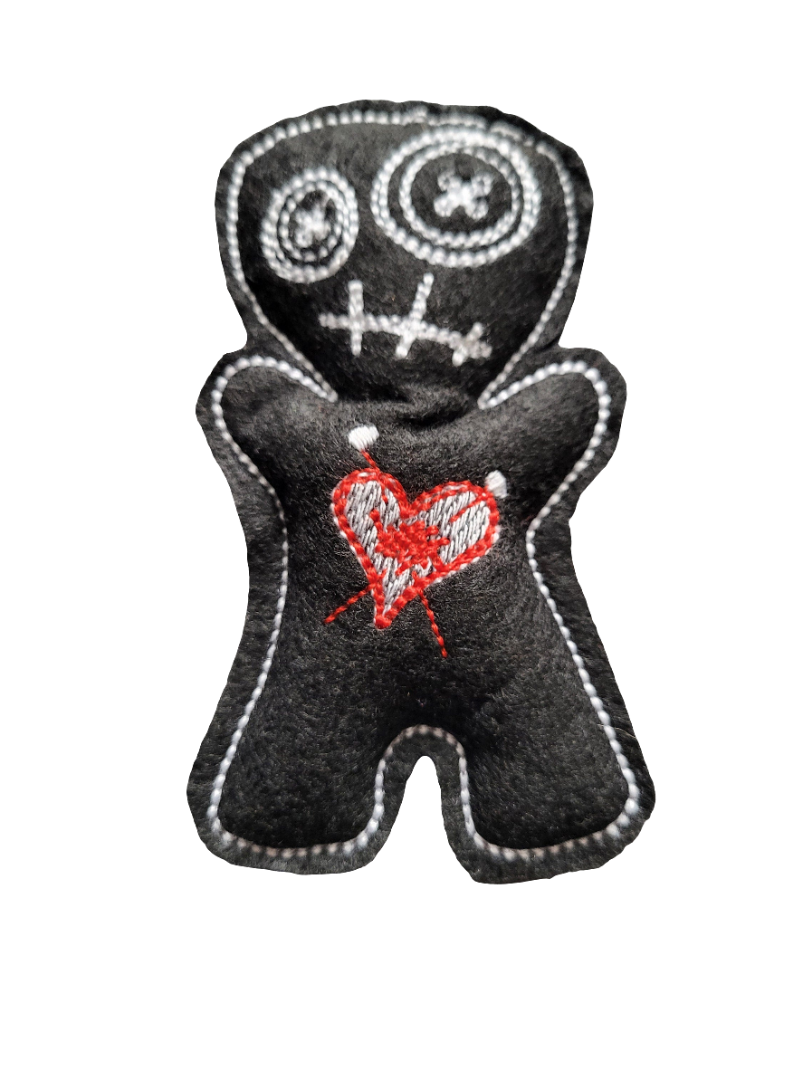 voodoo felt cat toy