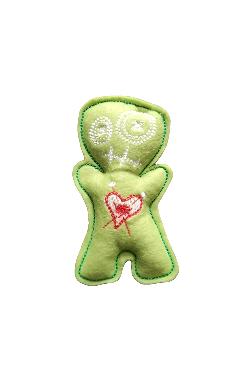 voodoo felt cat toy