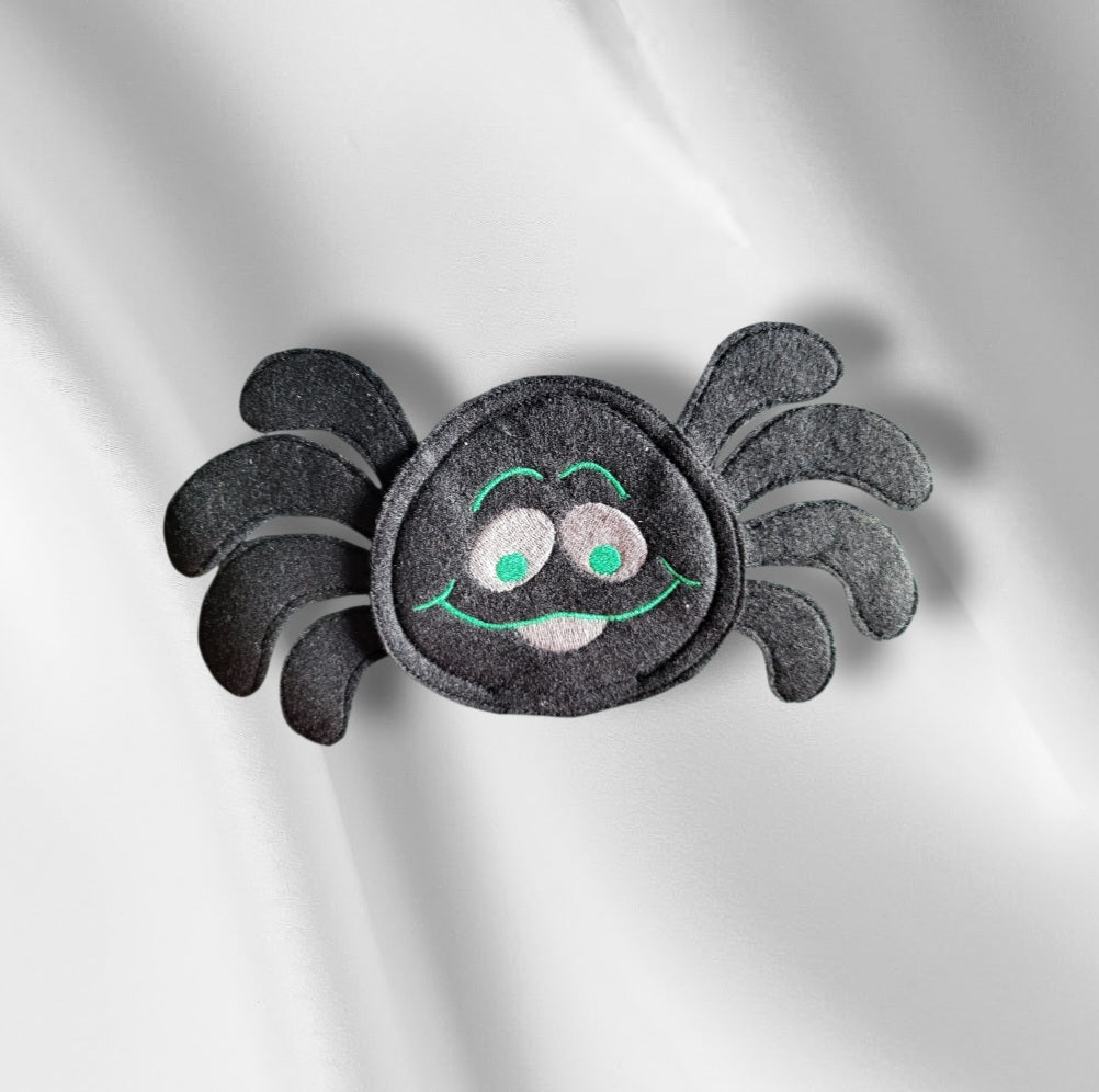 Handmade felt cat toy spider