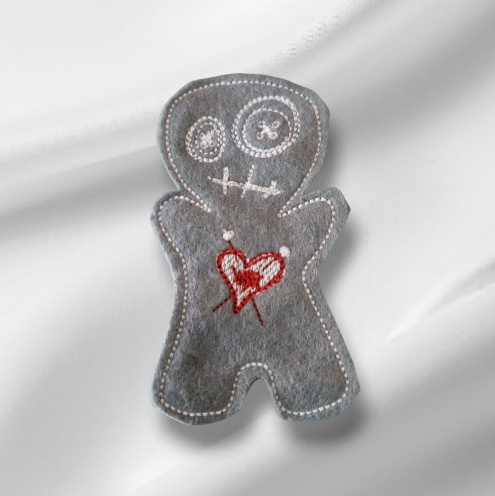 voodoo felt cat toy