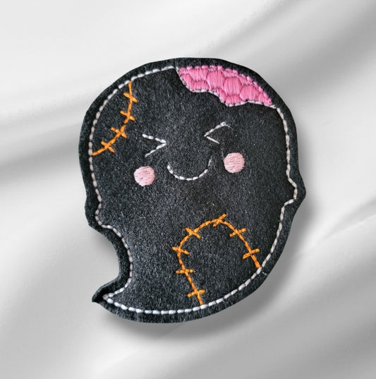 Zombie felt ghost cat toy