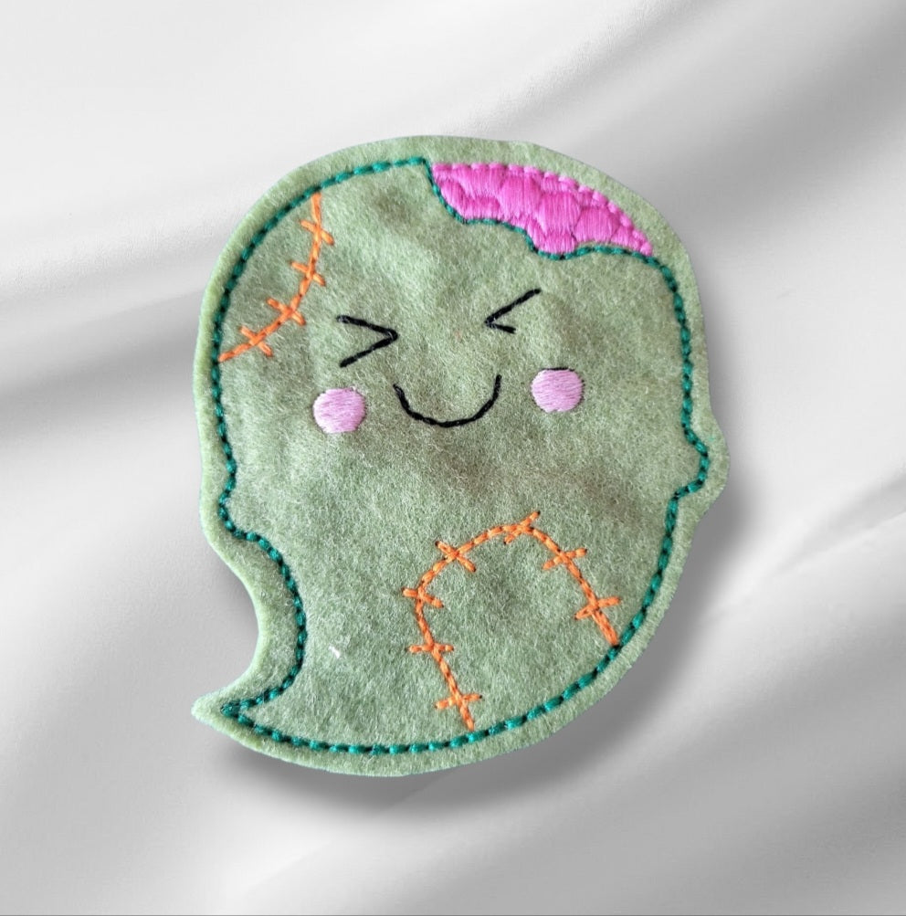 Zombie felt ghost cat toy