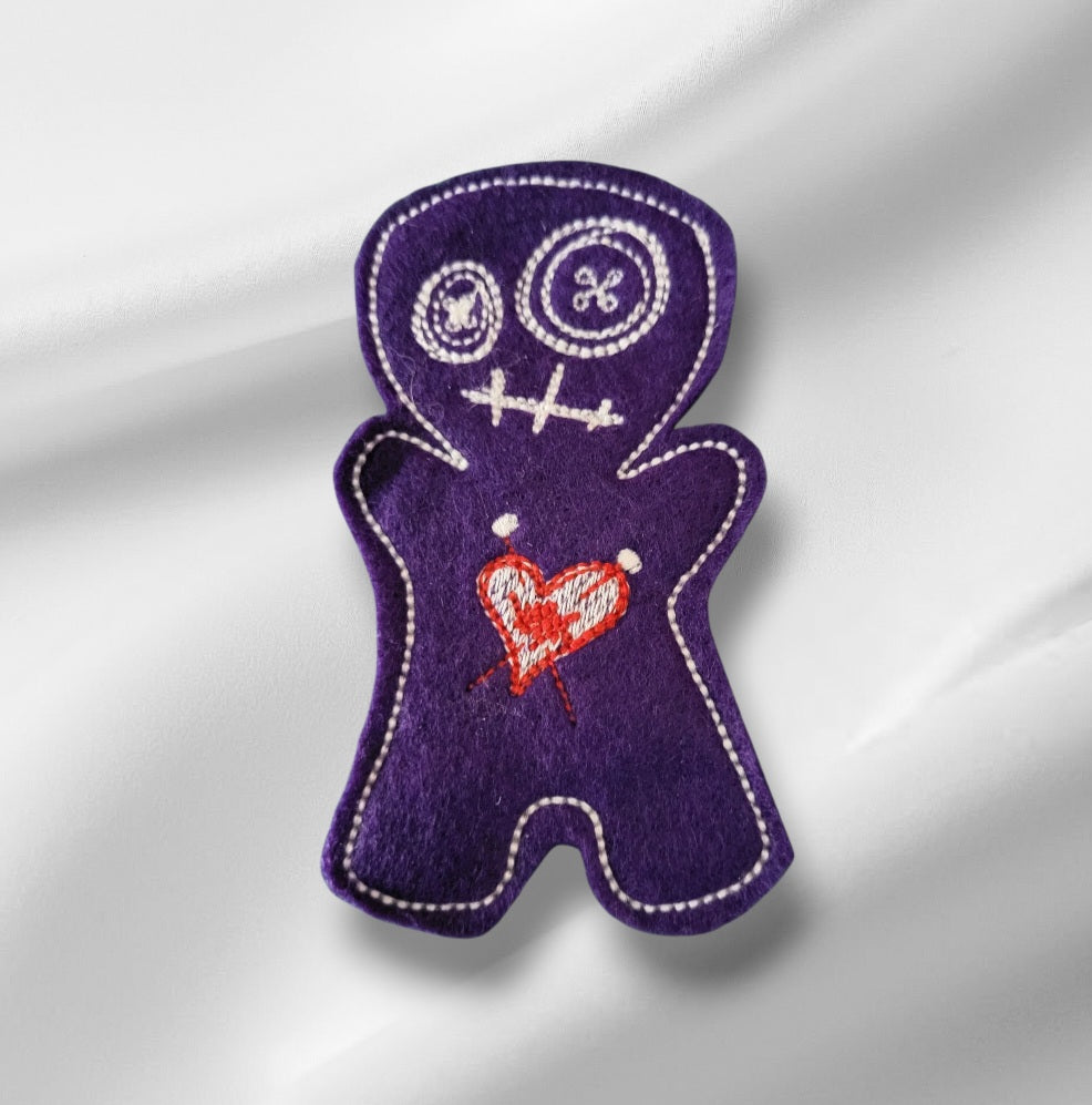 voodoo felt cat toy